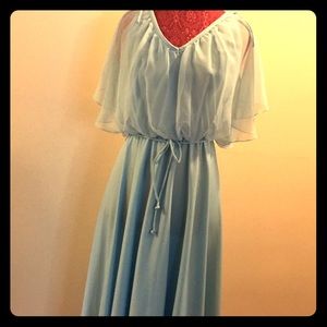Retro 80s Powder Blue Prom/Semi Formal Dress 🇺🇸
